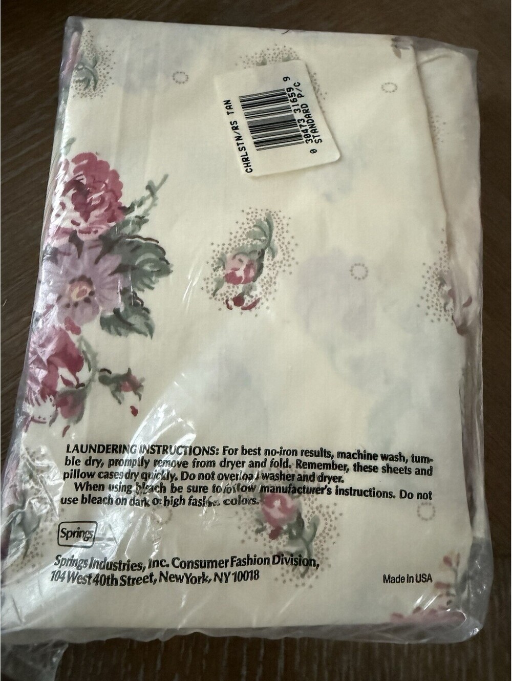 Vintage Springmaid Pair Of Standard Pillowcases New In Package - Picture 2 of 4